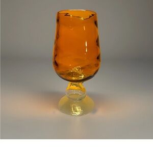 🔥 Vintage Vase - Italian Empoli Handblown with Quilted Optic Pattern.